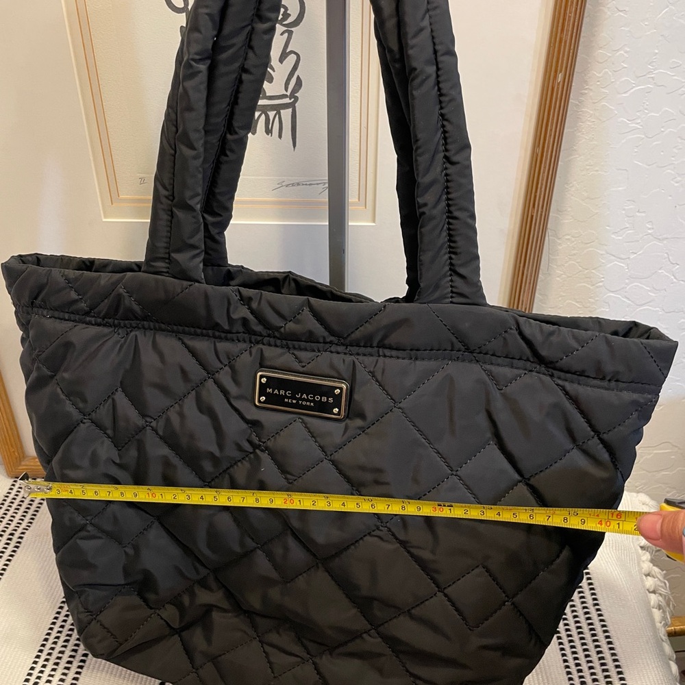 Marc Jacobs Black Quilted Nylon Tote - Picture 10 of 12